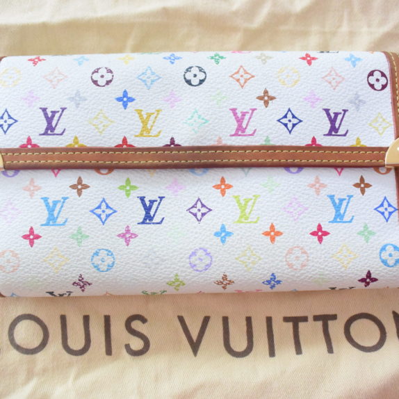 Louis Vuitton Geldbörse Multicolor weiß-0