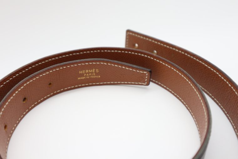 Hermès Gürtel Wendegürtel schwarz beige-14703