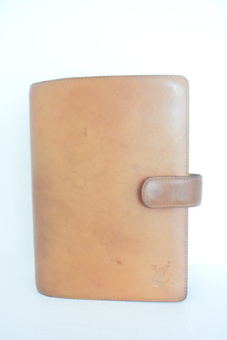 Louis Vuitton Kalender Agenda MM Rindsleder -0