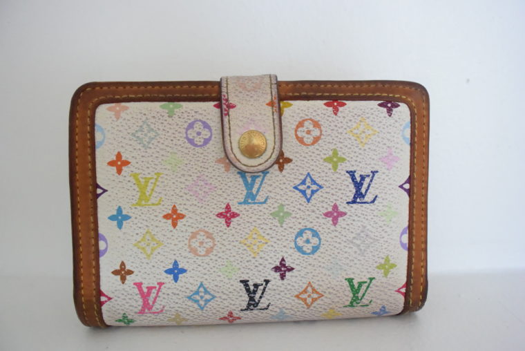 Louis Vuitton Geldbörse Portemonnaie Viennois Multicolor weiß-0