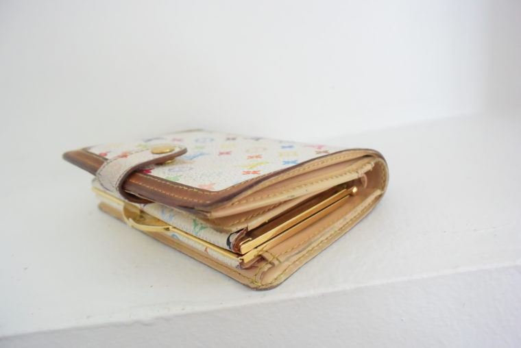 Louis Vuitton Geldbörse Portemonnaie Viennois Multicolor weiß-5631