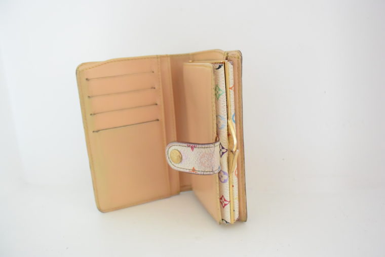 Louis Vuitton Geldbörse Portemonnaie Viennois Multicolor weiß-5634