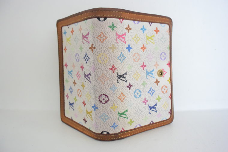 Louis Vuitton Geldbörse Portemonnaie Viennois Multicolor weiß-5625
