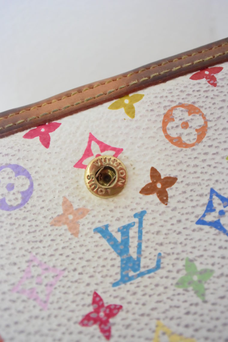 Louis Vuitton Geldbörse Portemonnaie Viennois Multicolor weiß-5630