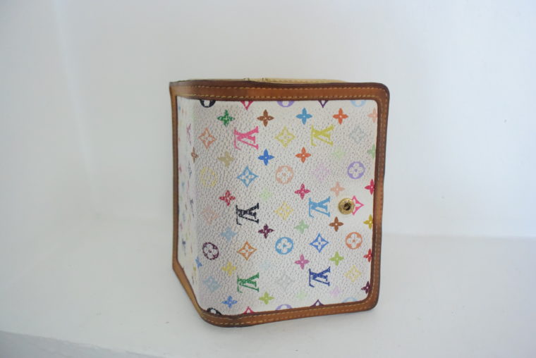Louis Vuitton Geldbörse Portemonnaie Viennois Multicolor weiß-5635