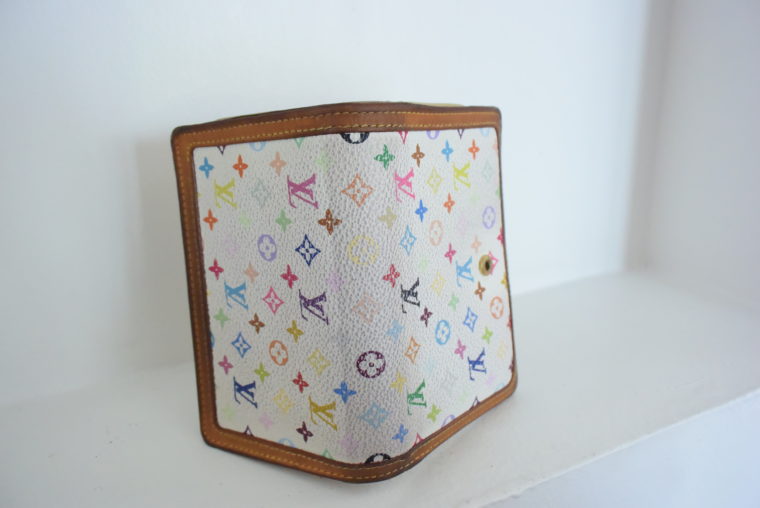 Louis Vuitton Geldbörse Portemonnaie Viennois Multicolor weiß-5639