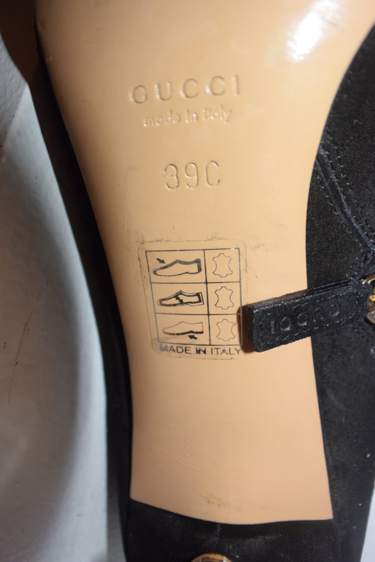Gucci Stiefletten schwarz Wildleder 39-6958
