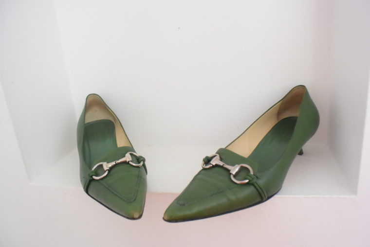Gucci Schuhe Pumps grün 38 1/2-6960