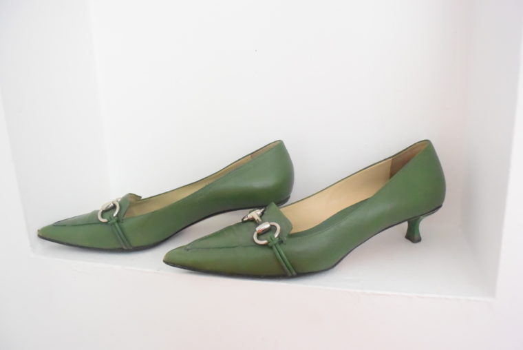 Gucci Schuhe Pumps grün 38 1/2-6966