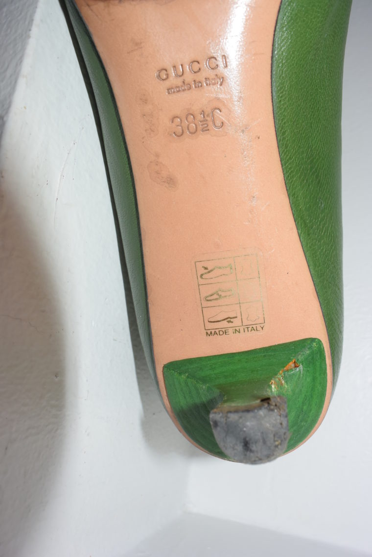 Gucci Schuhe Pumps grün 38 1/2-6962