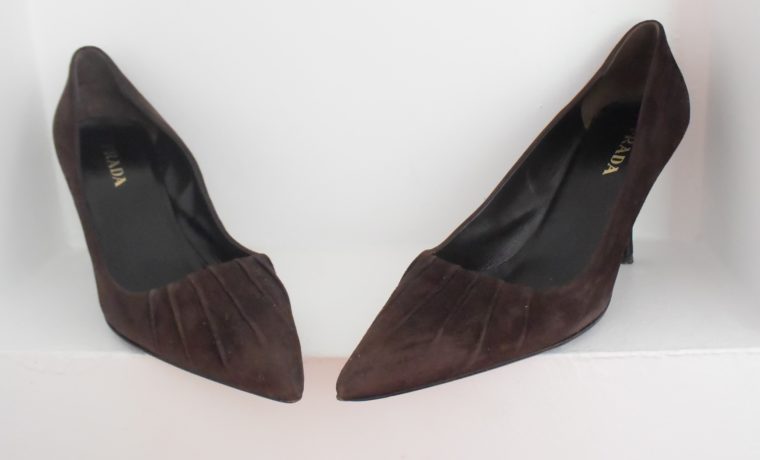 Prada Pumps Wildleder braun 39-6969