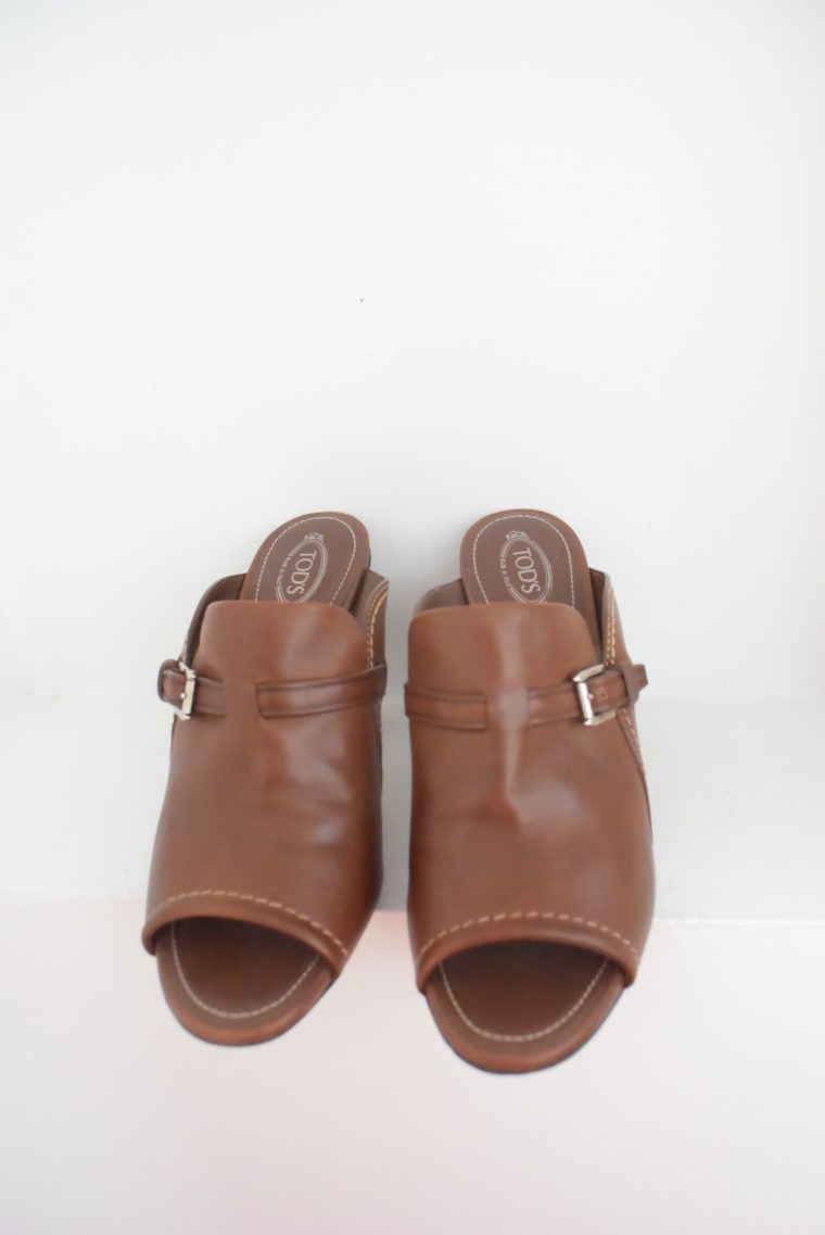 Tods Schuhe Pumps Leder braun 39 1/2-6987