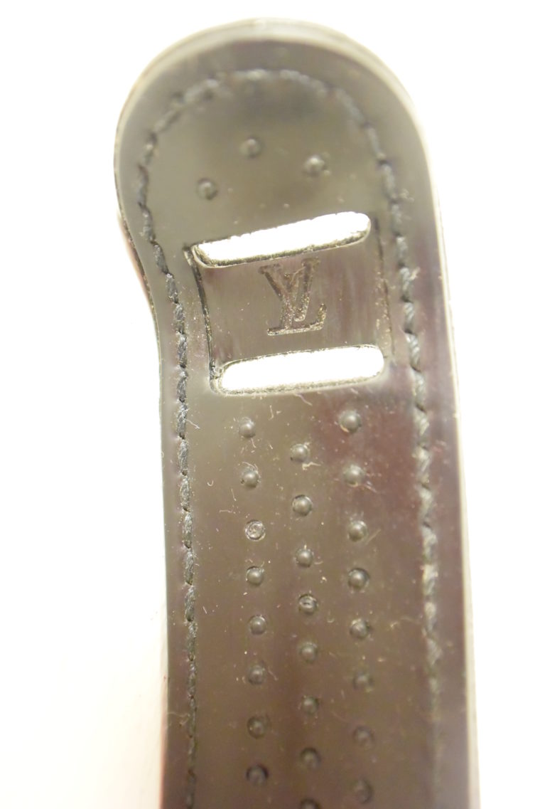 Louis Vuitton Riemen Rutschstopper Epi Leder schwarz-7439