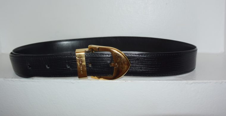 Louis Vuitton Gürtel Epileder schwarz 85cm-7600