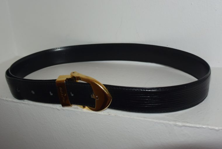 Louis Vuitton Gürtel Epileder schwarz 85cm-7599