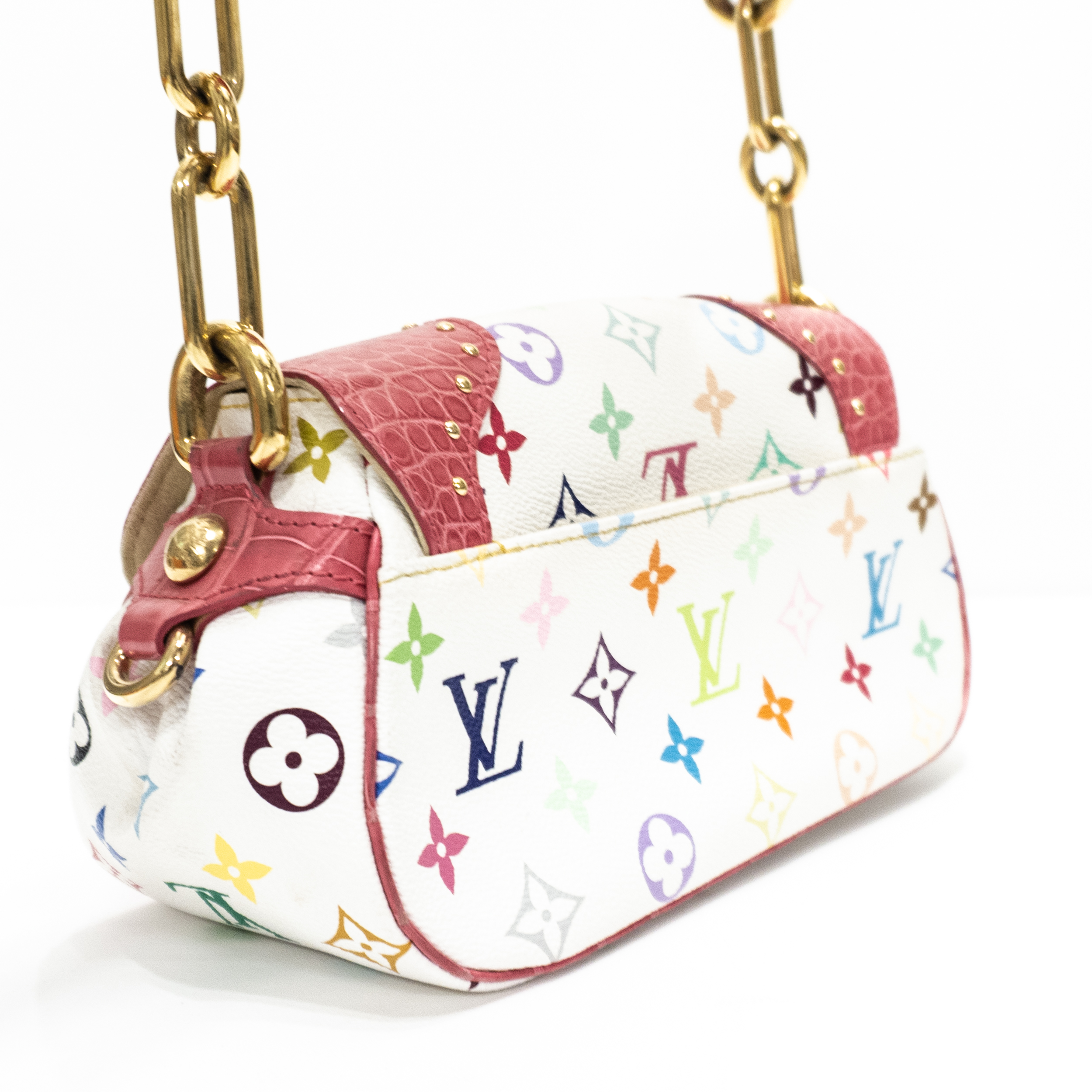 Louis Vuitton Tasche Marilyn multicolor weiß Krokodilleder – Luxus Store