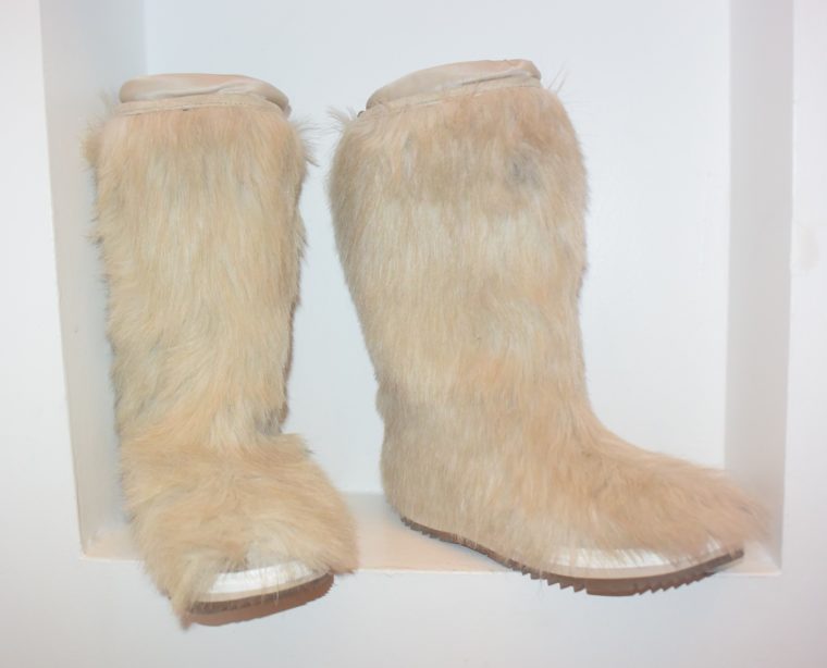 Neu Prada Stiefel Fellstiefel beige 39-8559