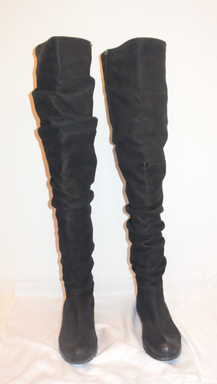 Prada Stiefel Leder hoch schwarz 36-8661