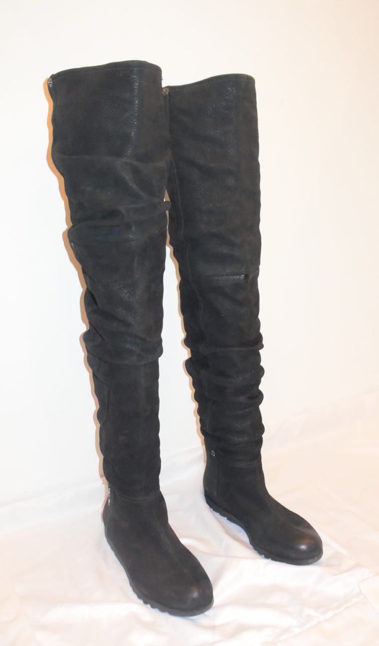 Prada Stiefel Leder hoch schwarz 36-8658