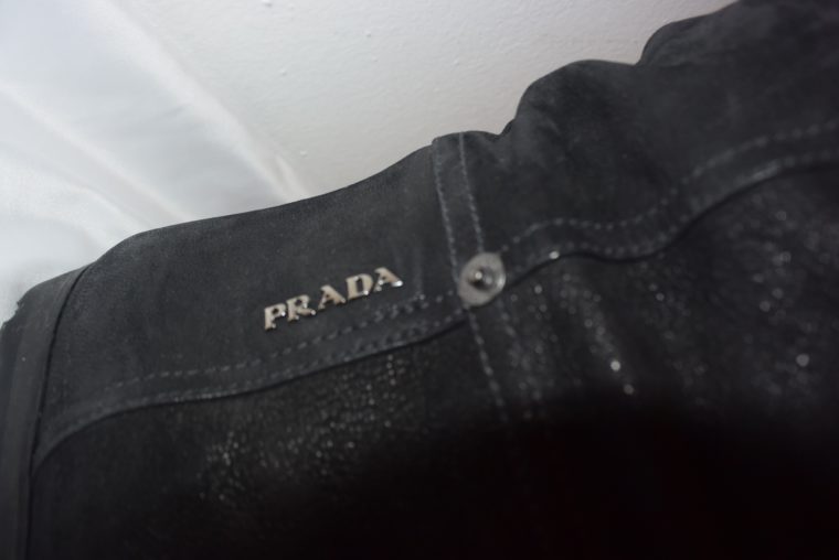 Prada Stiefel Leder hoch schwarz 36-8656