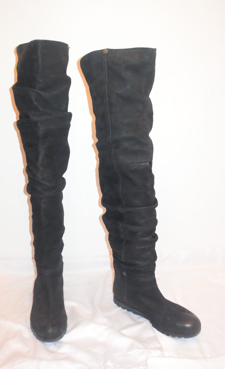 Prada Stiefel Leder hoch schwarz 36-8657
