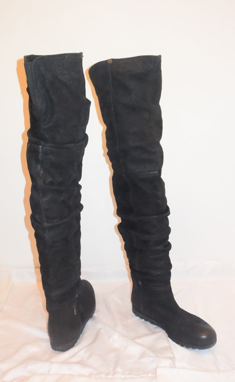 Prada Stiefel Leder hoch schwarz 36-8660