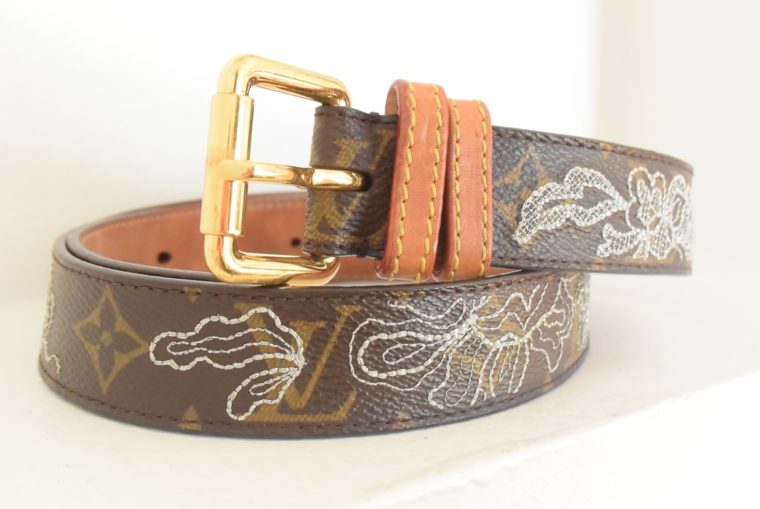 Louis Vuitton Gürtel Dentelle Monogram Canvas 80cm-9251