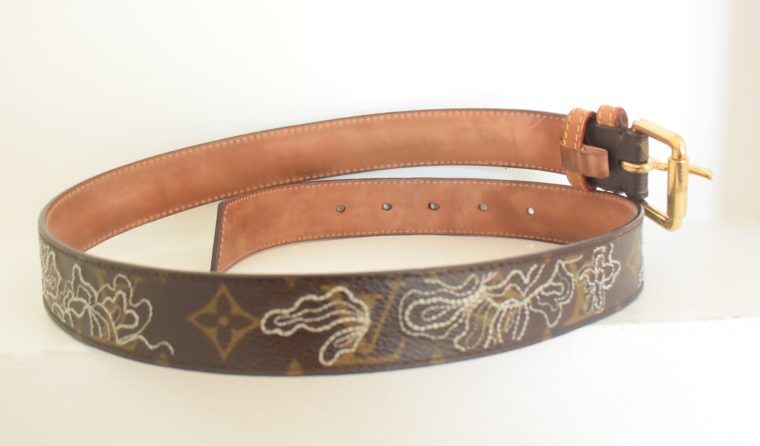 Louis Vuitton Gürtel Dentelle Monogram Canvas 80cm-9256