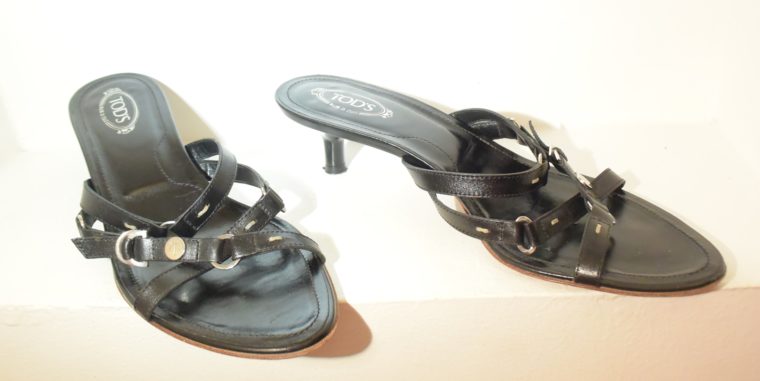 Tods Schuhe Sandalen Pumps 37 schwarz-9661