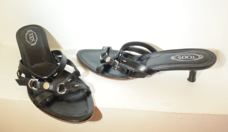 Tods Schuhe Sandalen Pumps 37 schwarz-9659