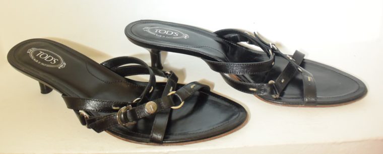 Tods Schuhe Sandalen Pumps 37 schwarz-0
