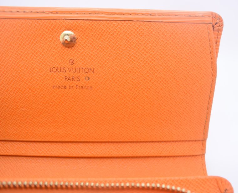 Louis Vuitton Geldbörse Porte-monnaie billets trésor Epi Leder orange-11106