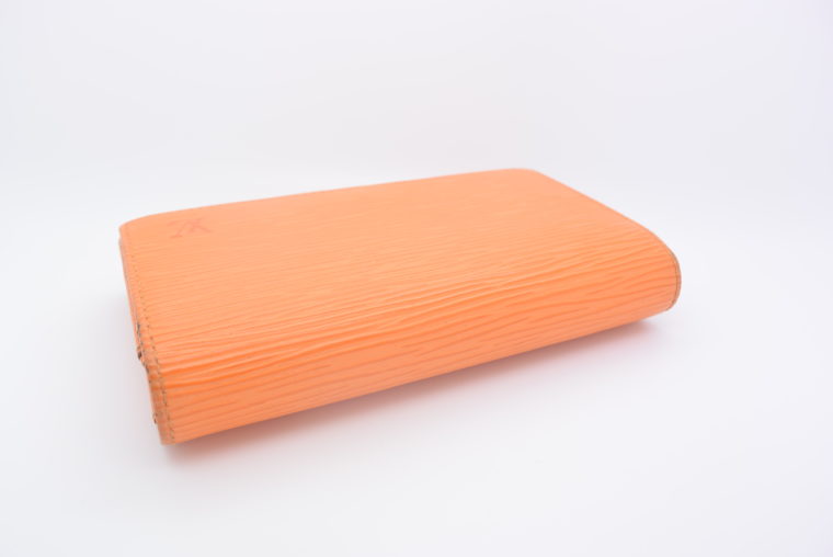 Louis Vuitton Geldbörse Porte-monnaie billets trésor Epi Leder orange-11109