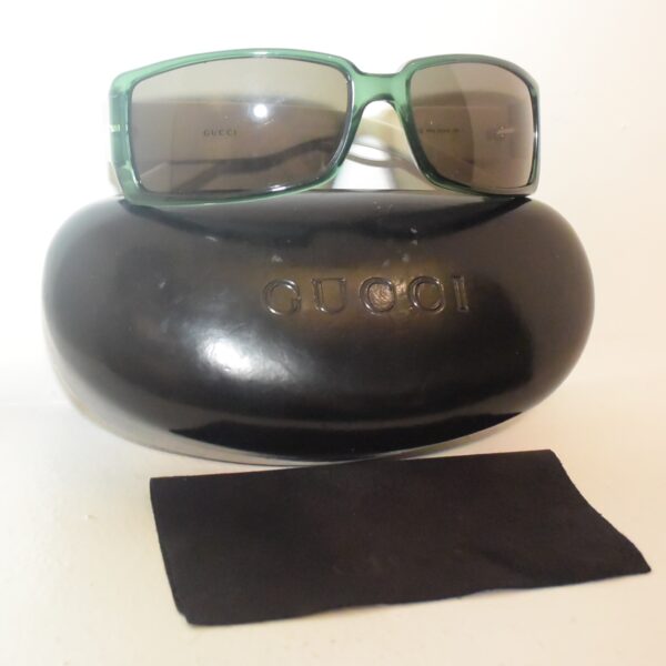 Gucci Sonnenbrille grün weiß