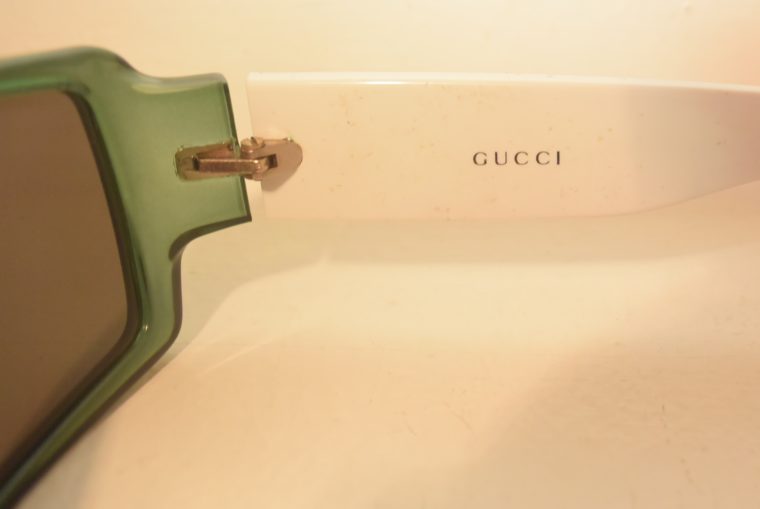 Gucci Sonnenbrille grün weiß-11232