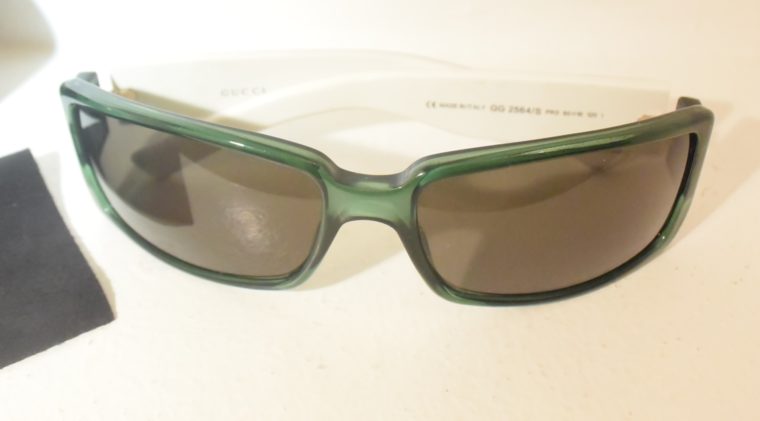 Gucci Sonnenbrille grün weiß-11235