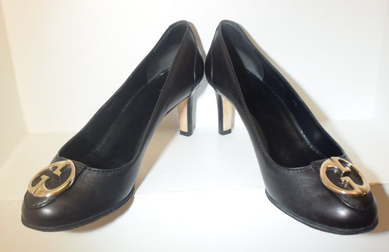 Gucci Pumps Leder schwarz 40-11256