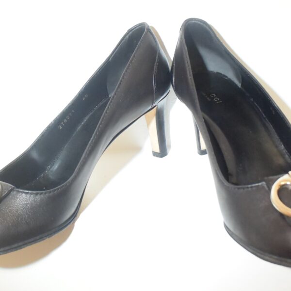 Gucci Pumps Leder Schwarz Gr.40