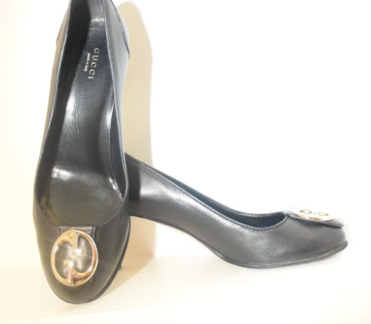 Gucci Pumps Leder schwarz 40-11264