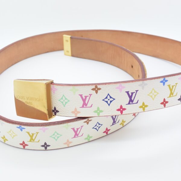 Louis Vuitton Gürtel multicolor weiß