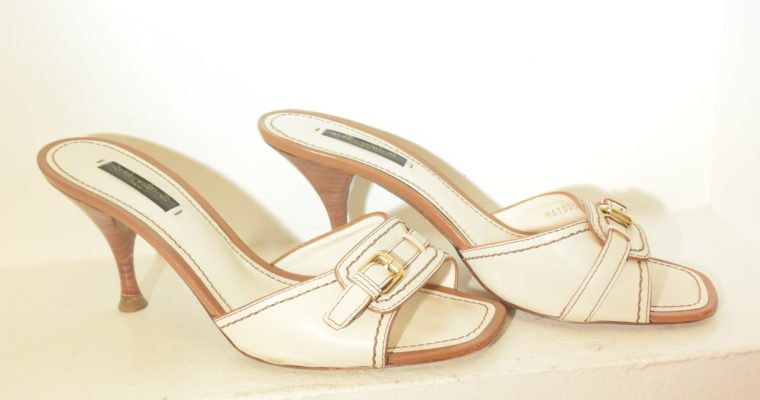 Louis Vuitton Schuhe Pumps weiss Leder 37-0