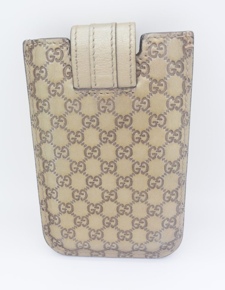 Gucci Handyetui beige gold-11886