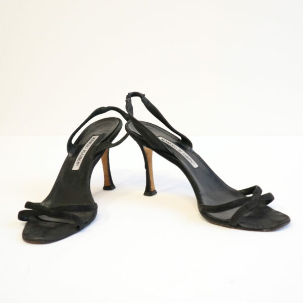 Manolo Blahnik Schuhe Pumps Schwarz Gr.37 1/2