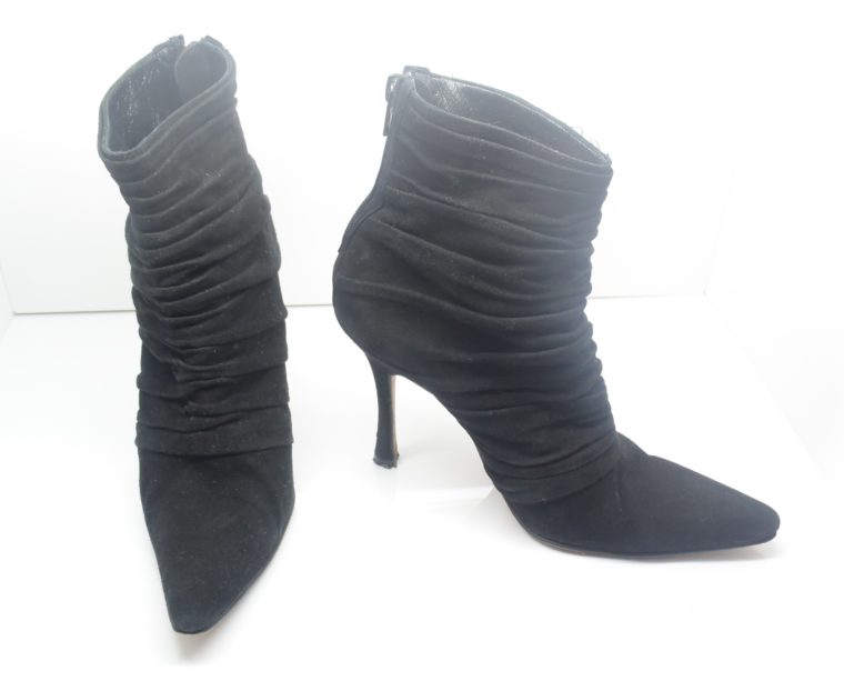 Manolo Blahnik Stiefel Stiefletten schwarz 37-12397