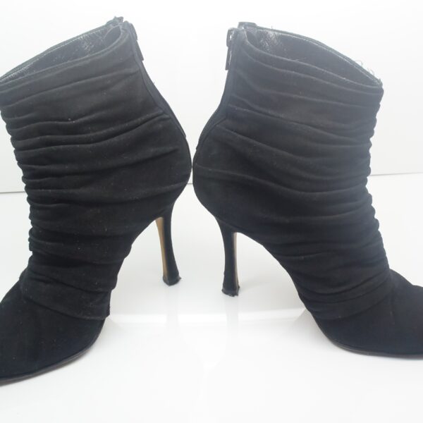 Manolo Blahnik Stiefel Stiefletten schwarz 37