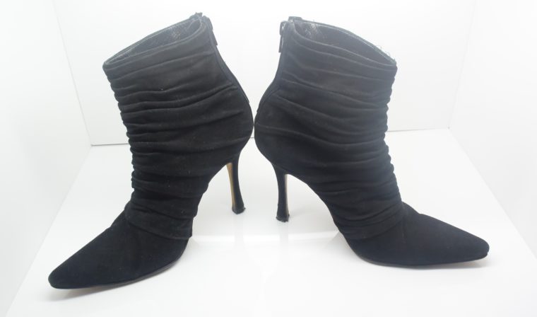 Manolo Blahnik Stiefel Stiefletten schwarz 37-0