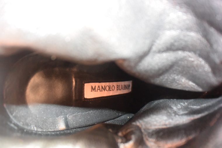 Manolo Blahnik Stiefel Stiefletten schwarz 37-12404