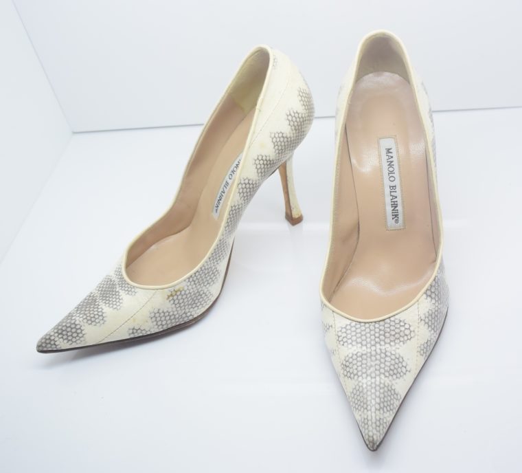 Manolo Blahnik Schuhe Pumps Schlange 37-0
