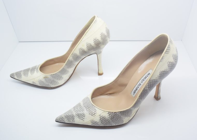 Manolo Blahnik Schuhe Pumps Schlange 37-12426