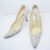 Manolo Blahnik Schuhe Pumps weiss blau 37